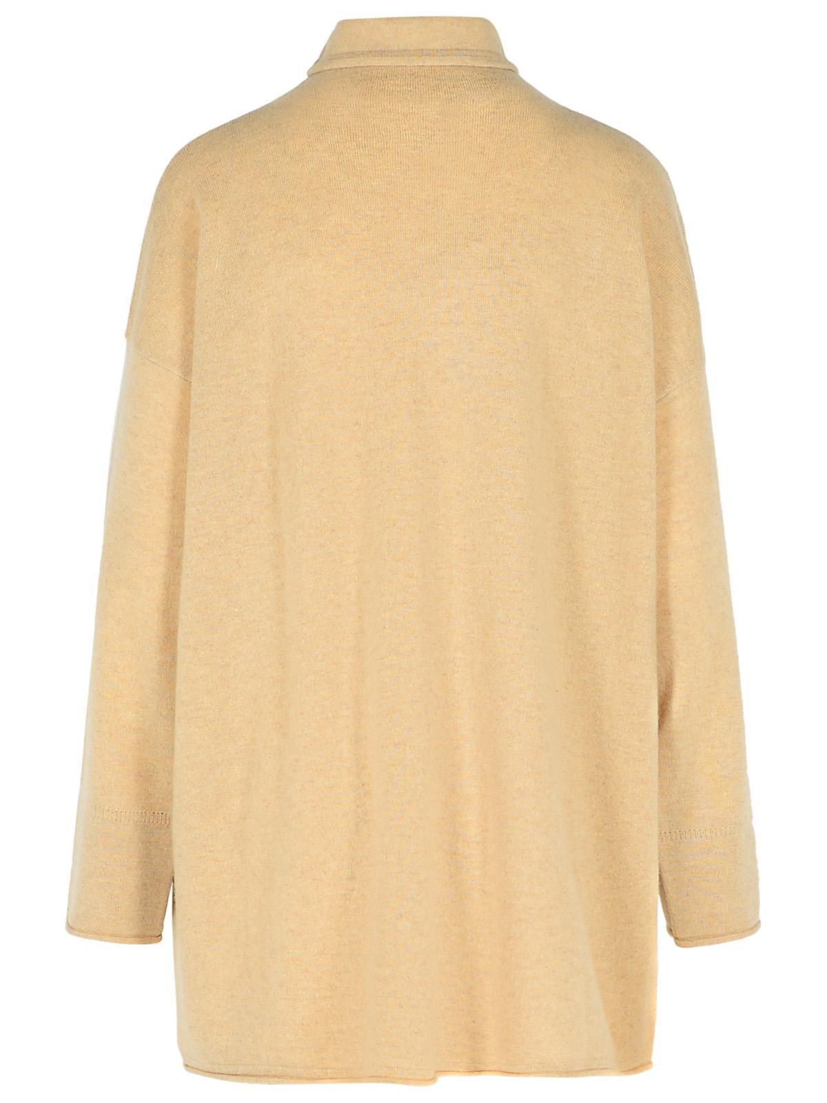 Max Mara 'Oder' Beige Cashmere Turtleneck Sweater Women - 3