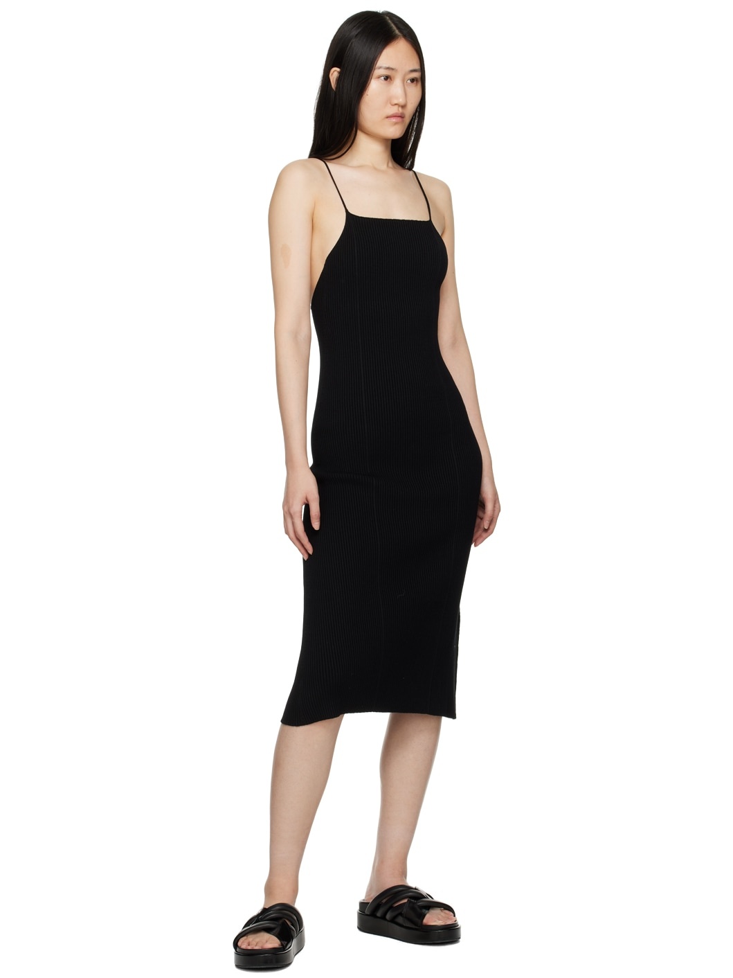 Black Zero104 Midi Dress - 4