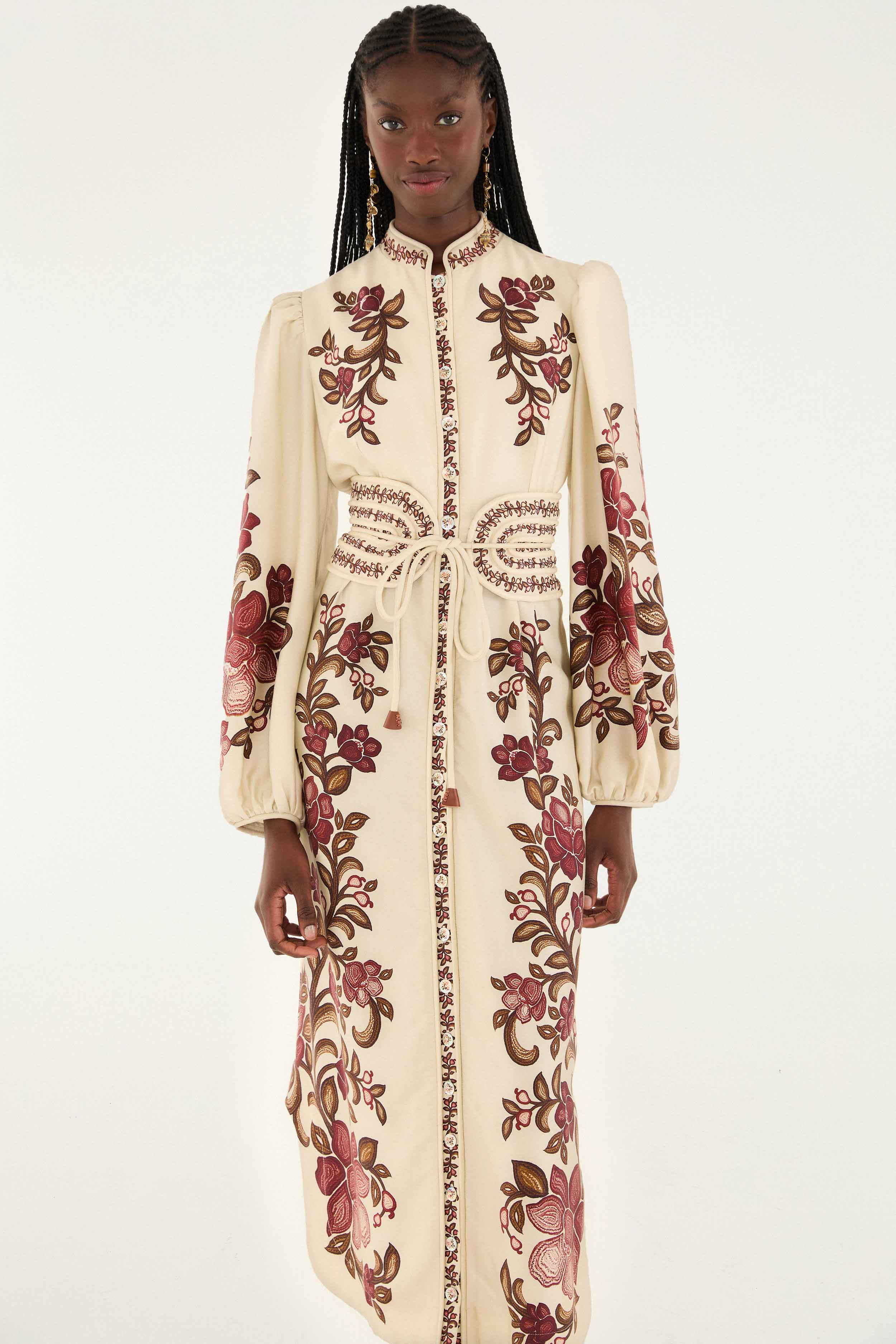 Sand Renata Floral Long Sleeve Midi Dress - 2