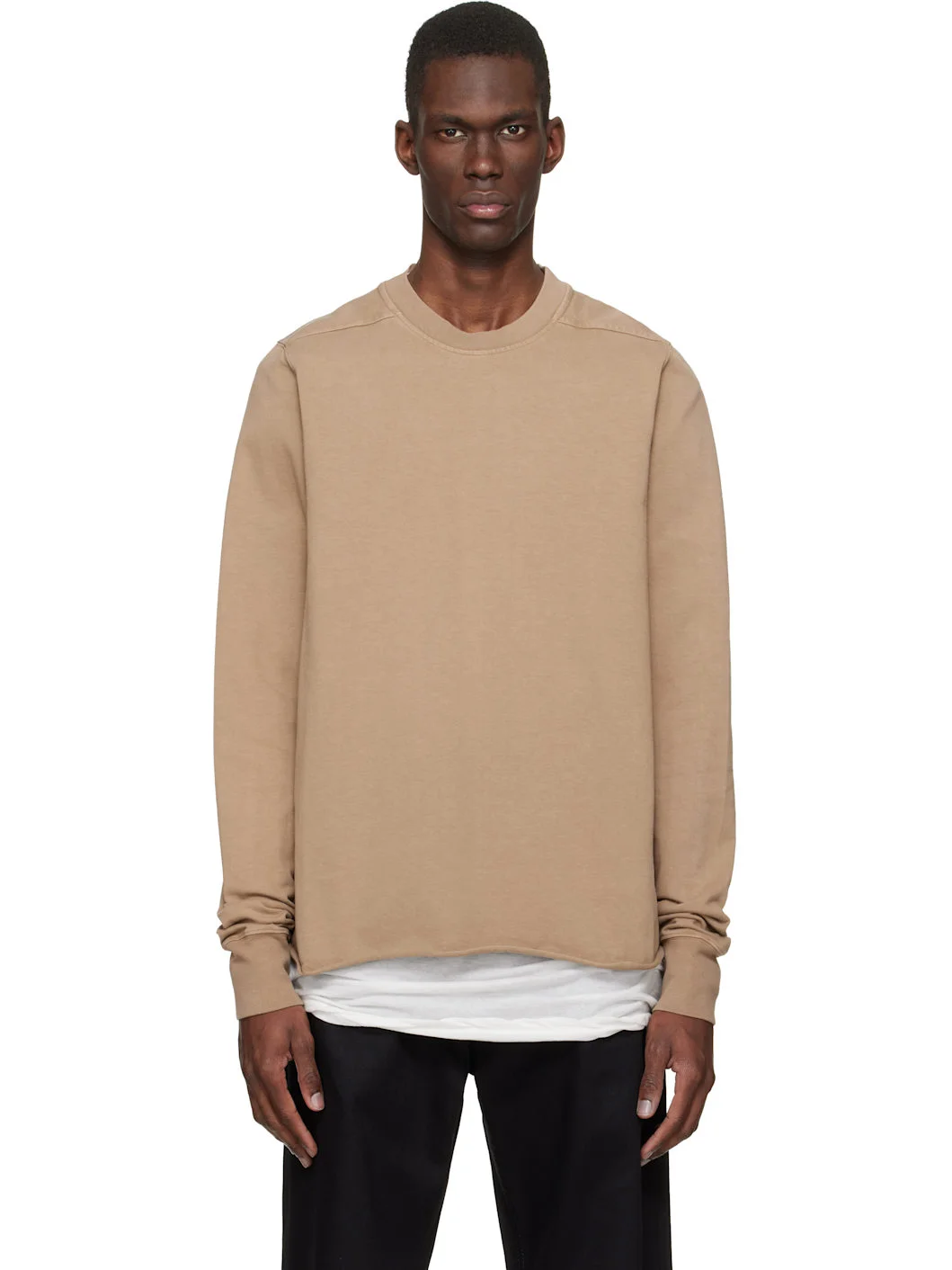Beige Temple Crewneck Sweatshirt - 1