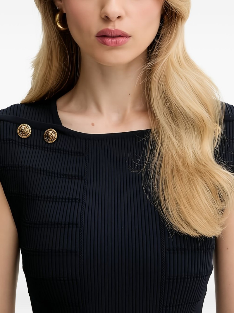 button-embellished ribbed top 4