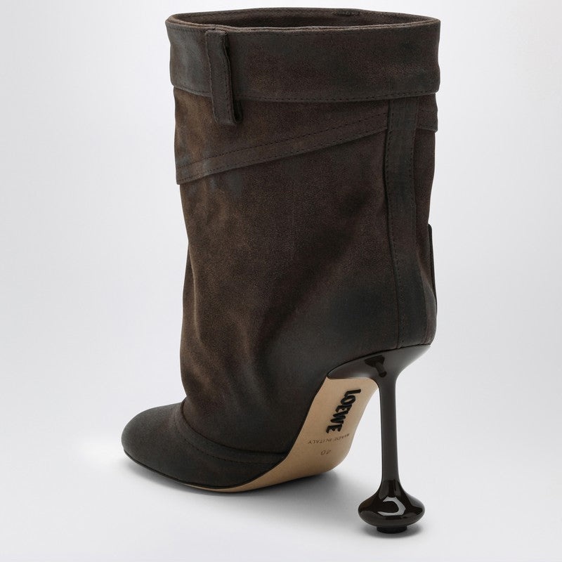 Loewe Toy Grey Suede Boot Women - 4