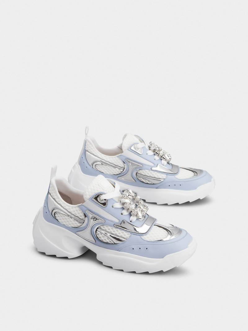 Viv' on the Run Sneakers in leather and fabric 2