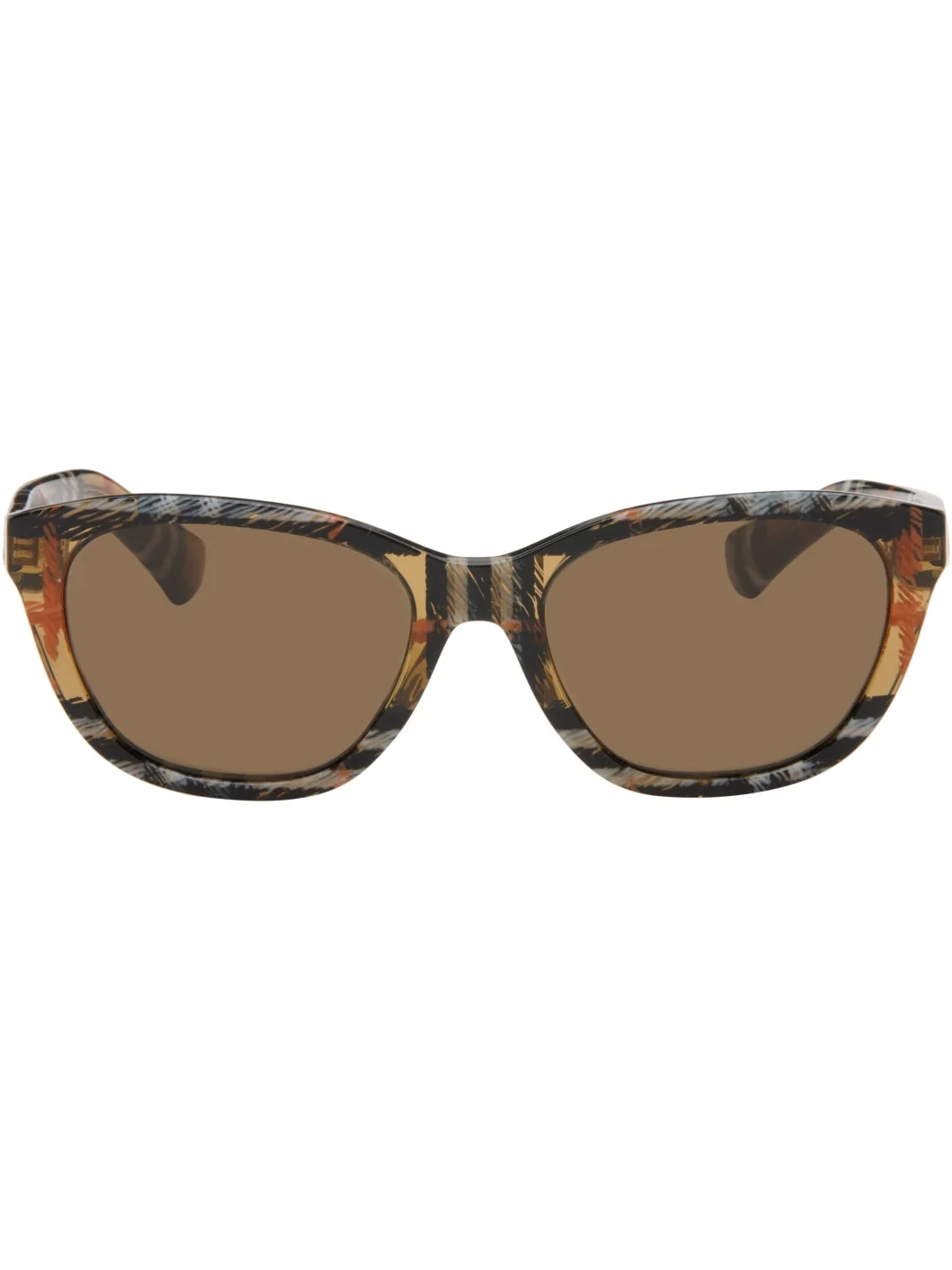 Brown Check Sunglasses - 1