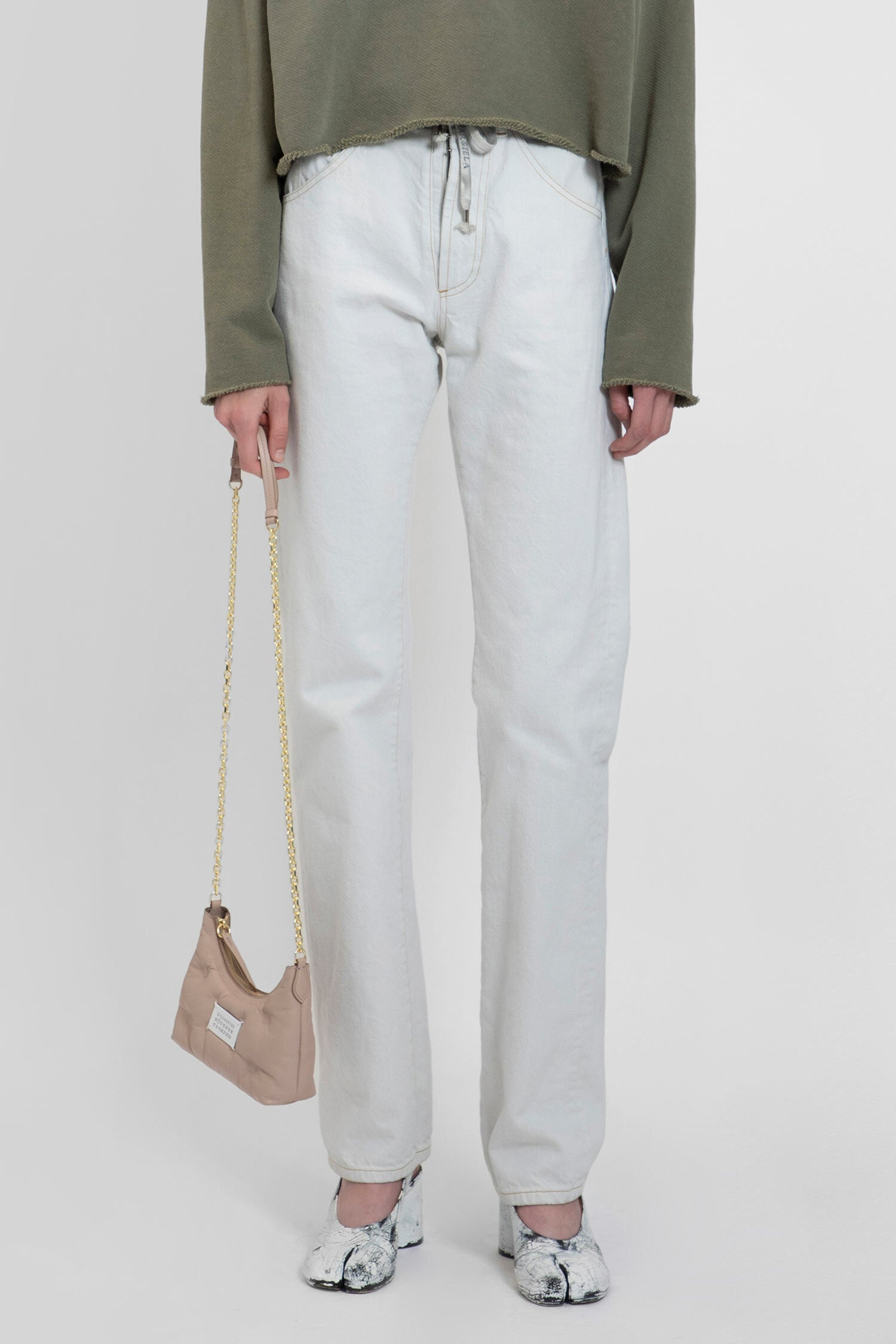 Maison Margiela MAISON MARGIELA WOMAN WHITE JEANS