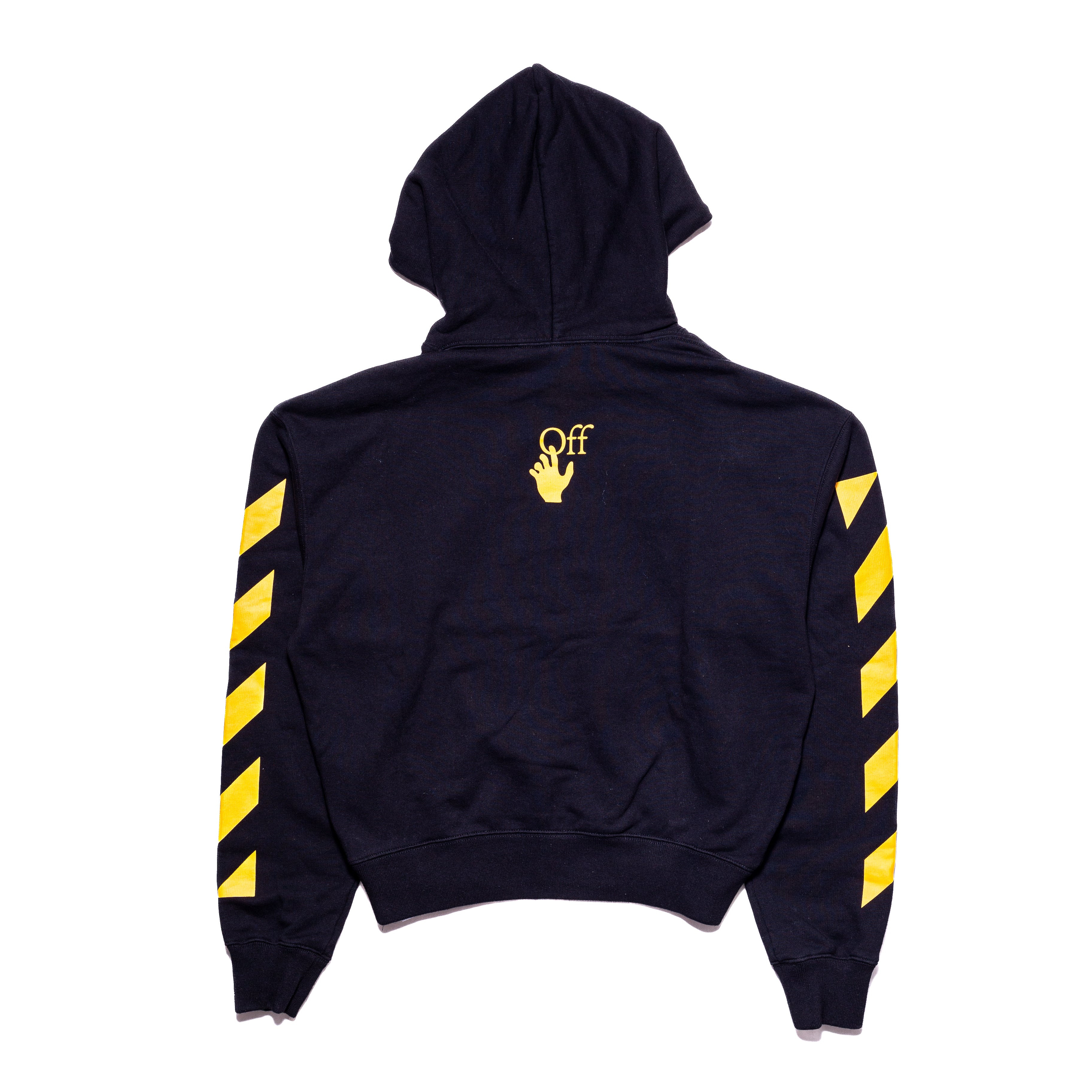 Off-White Caravaggio Hoodie Black Yellow - 2