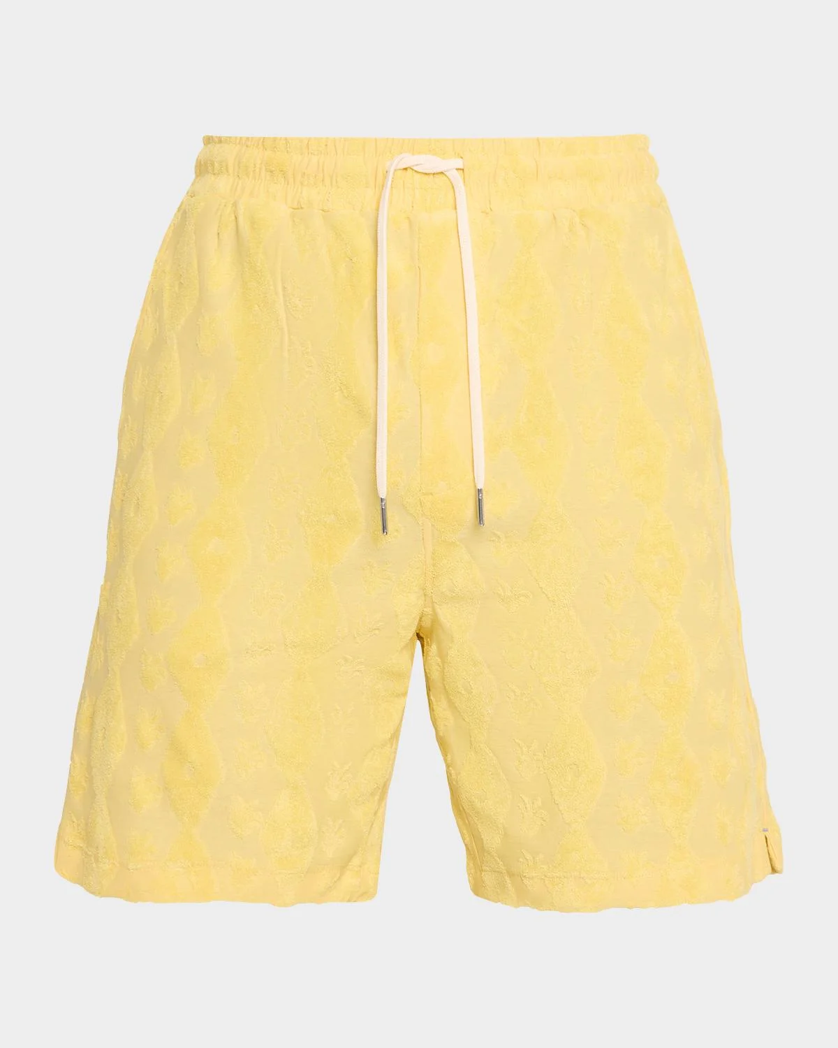 Men's Terry Jacquard Drawstring Shorts - 1