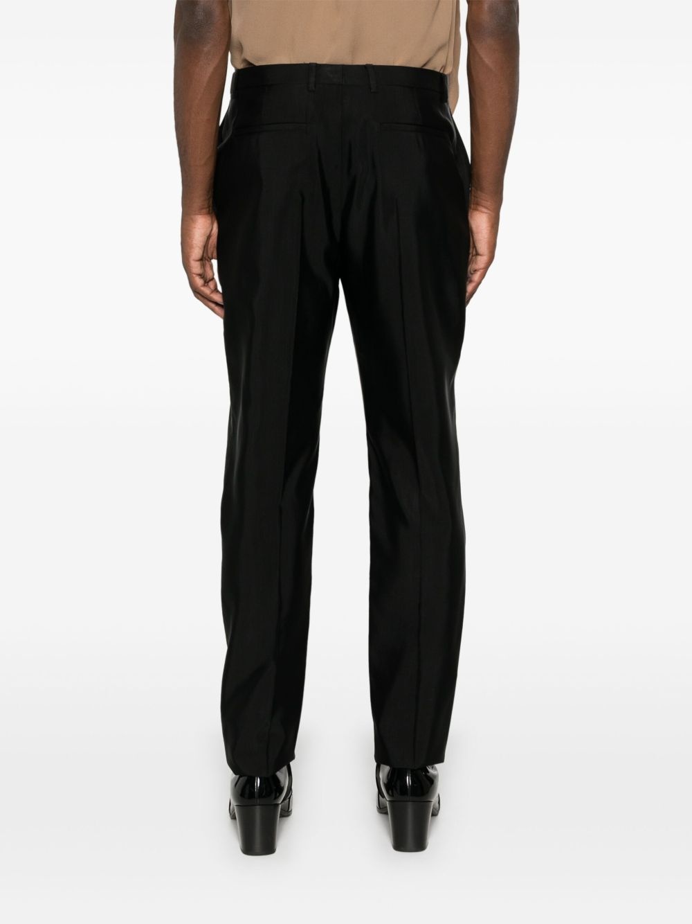 high-waisted tailored trousers - 4