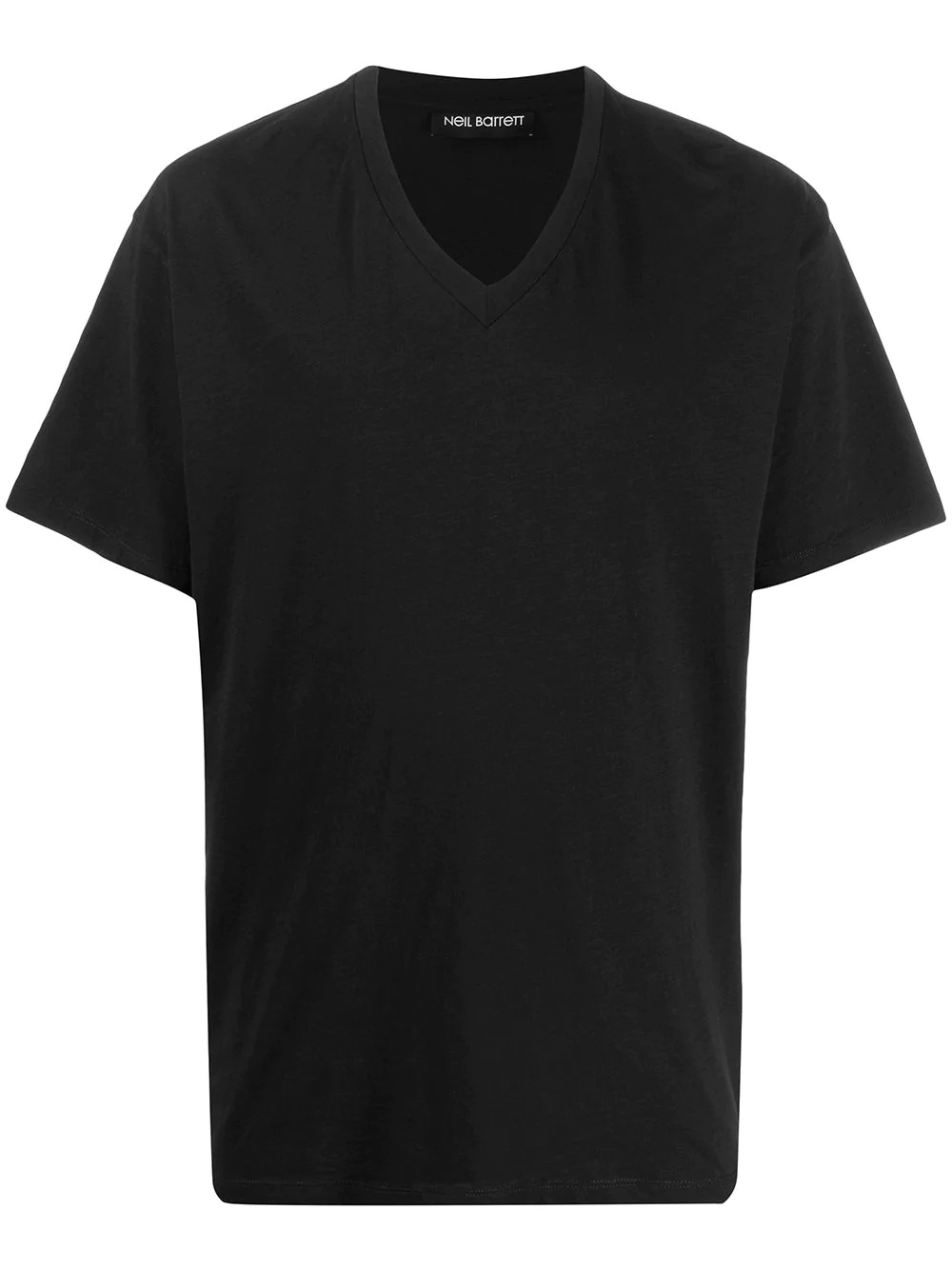 V-neck short sleeved T-shirt - 1