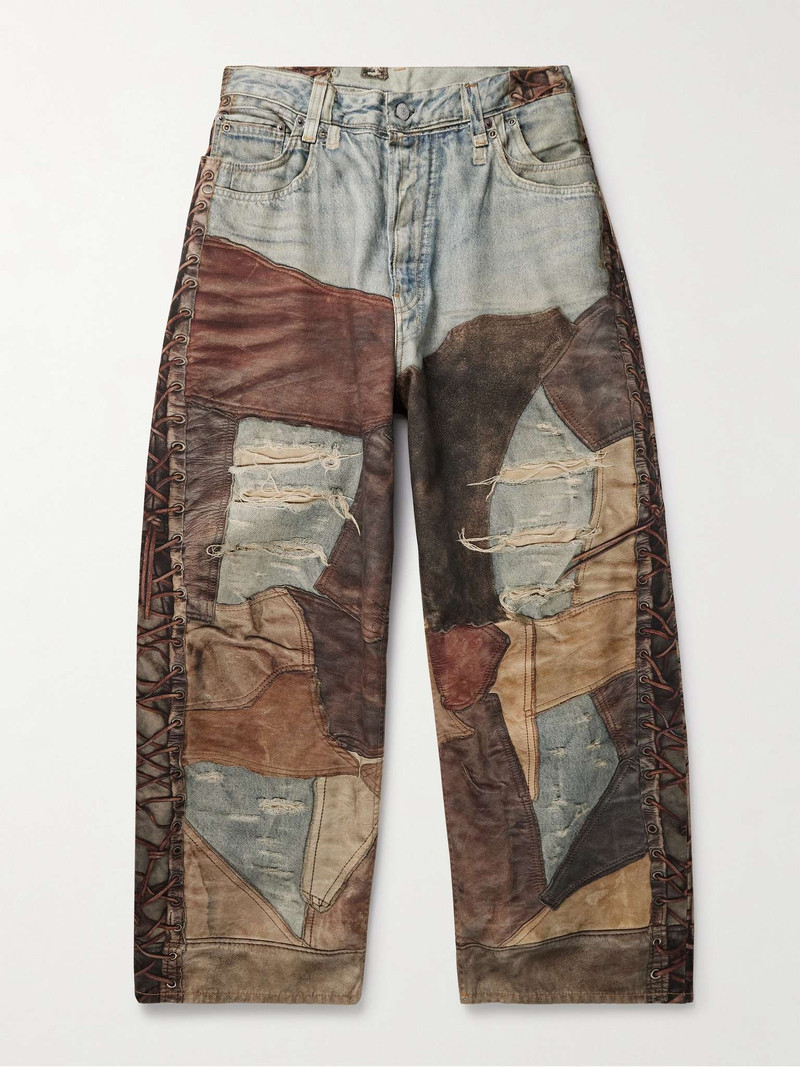 Wide-Leg Trompe L'oeil Jeans 1