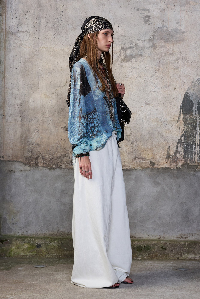 R13 PRINTED BOYFRIEND CARDIGAN outlook
