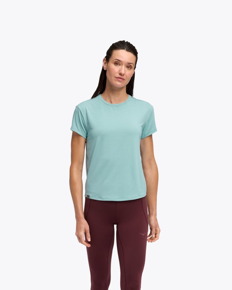 Women's HOKA Essential Tee Shirt in Sea Water 1