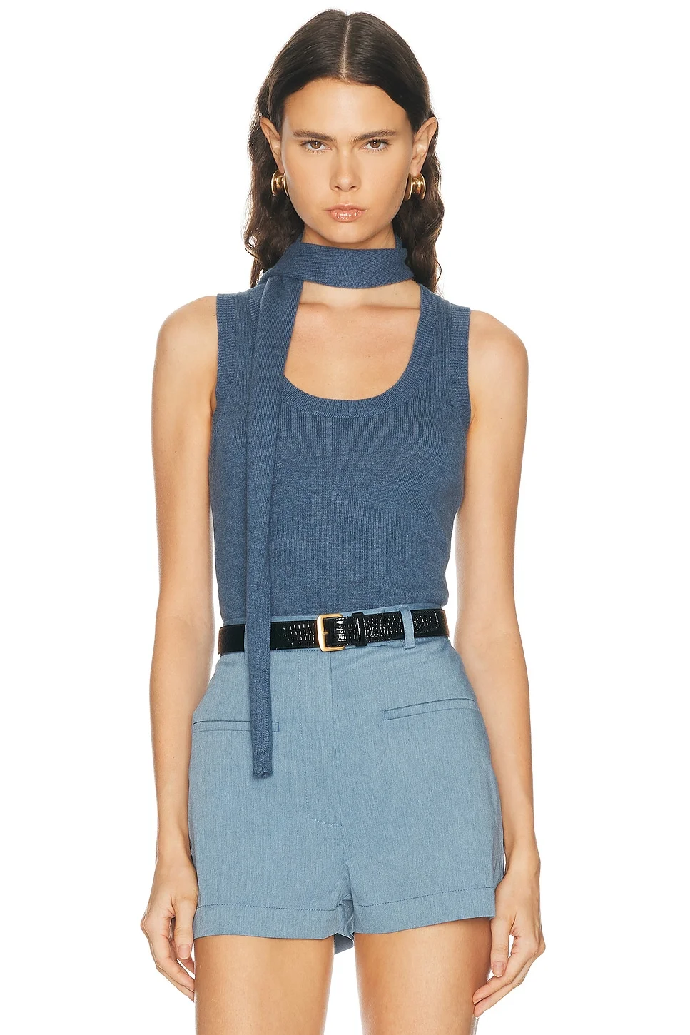 Scarf Tank Top - 1