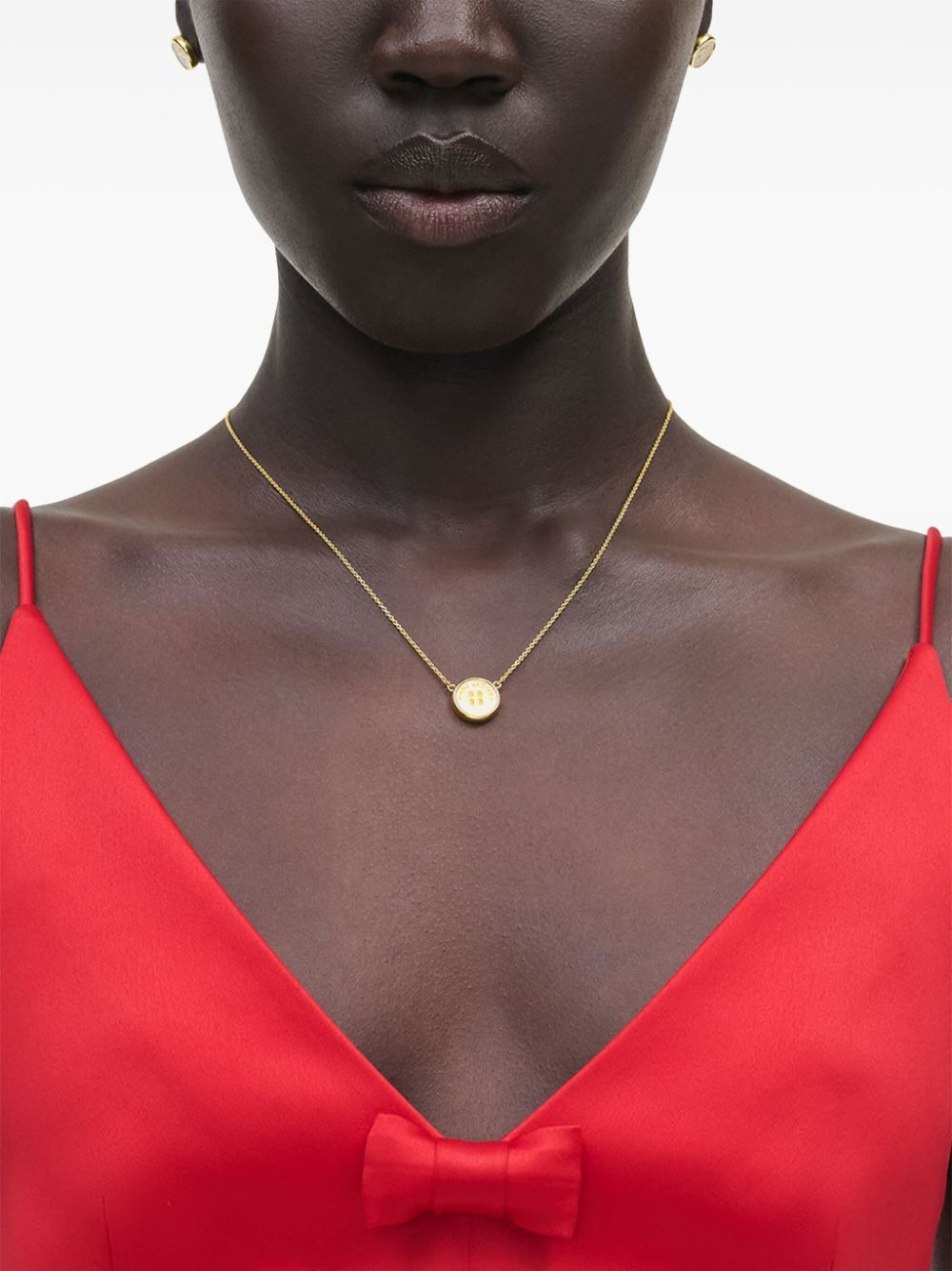 Marc Jacobs Women The Button Pendant Necklace - 2