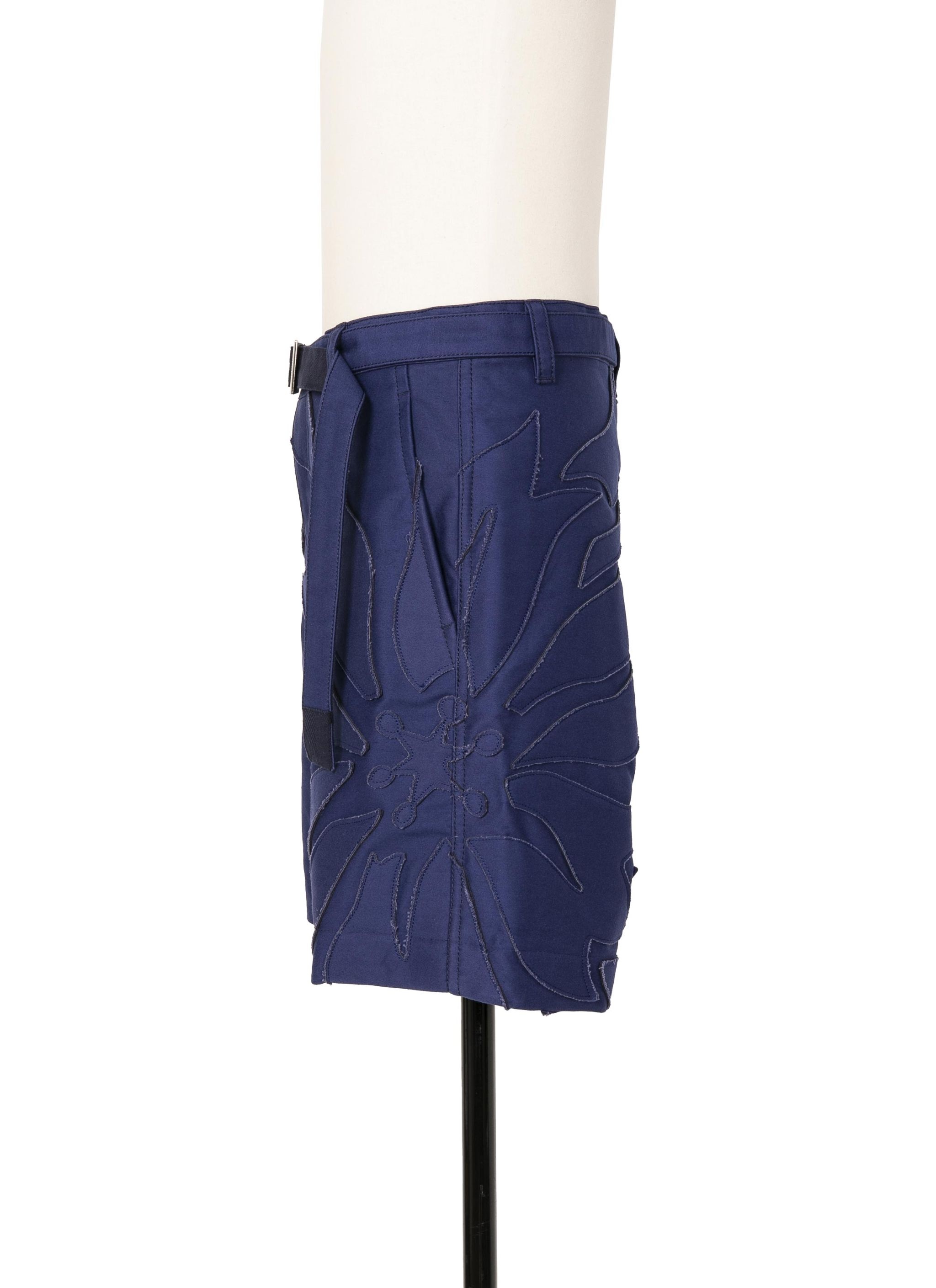 Moleskin Embroidered Patch Shorts - 3