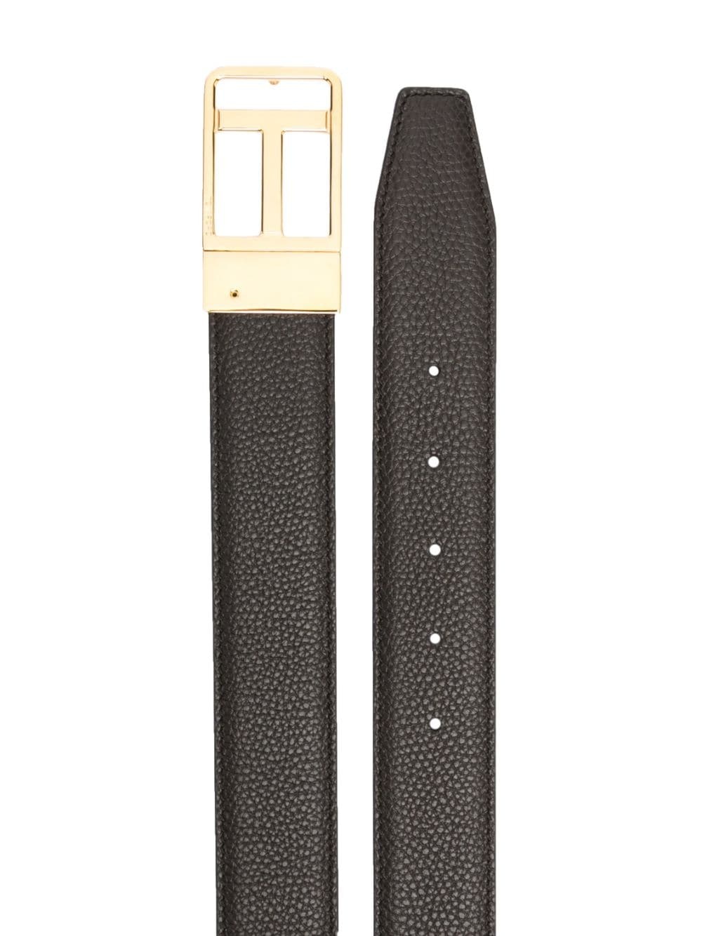 leather buckle belt - 2