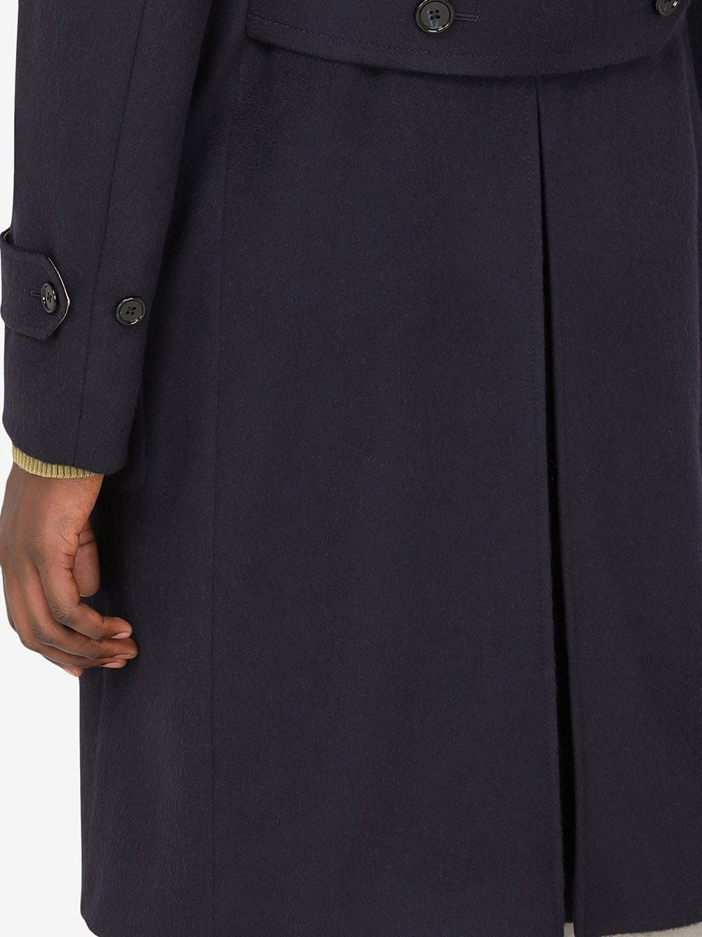 double-breasted cashmere coat - 5