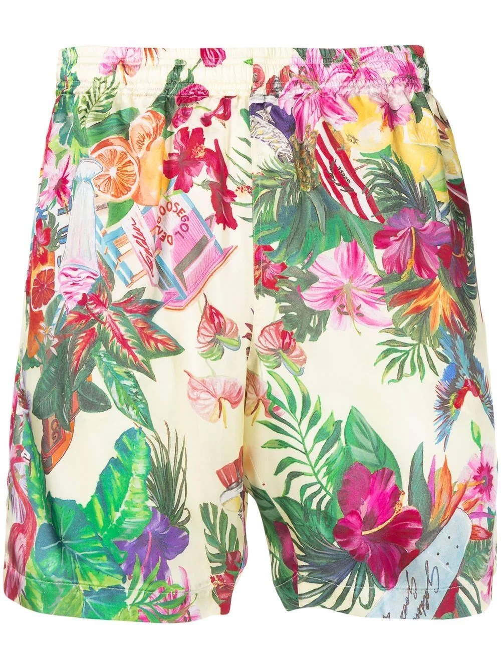 tropical print Bermuda shorts - 1