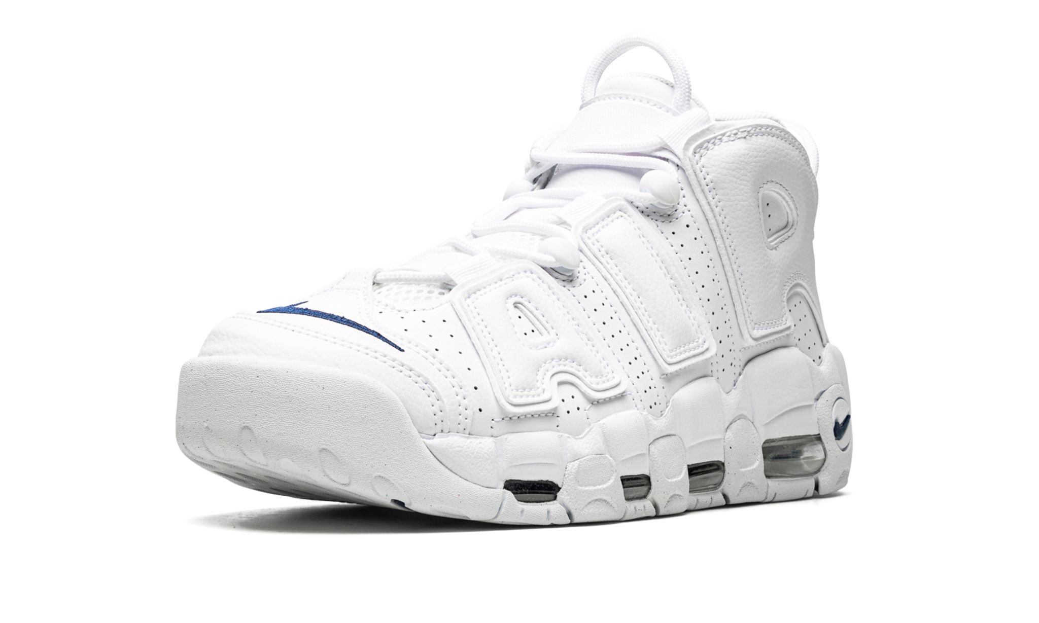Air More Uptempo "White / Midnight Navy" - 4