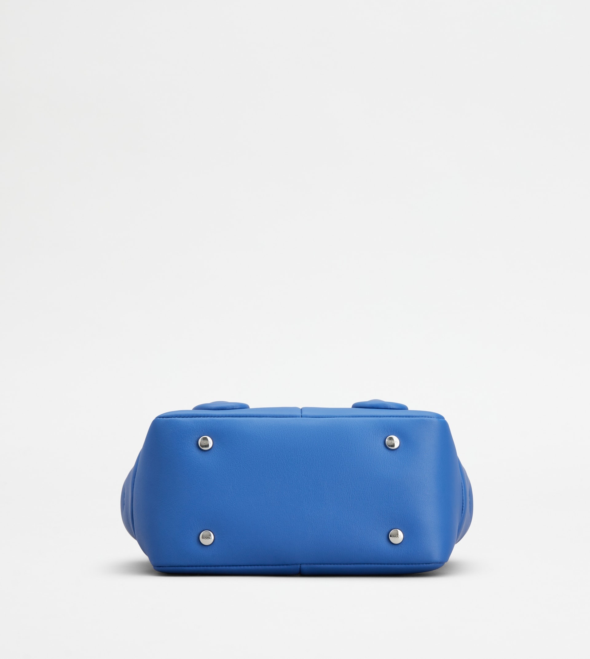 TOD'S DI BAG REVERSE IN LEATHER MINI - LIGHT BLUE - 4