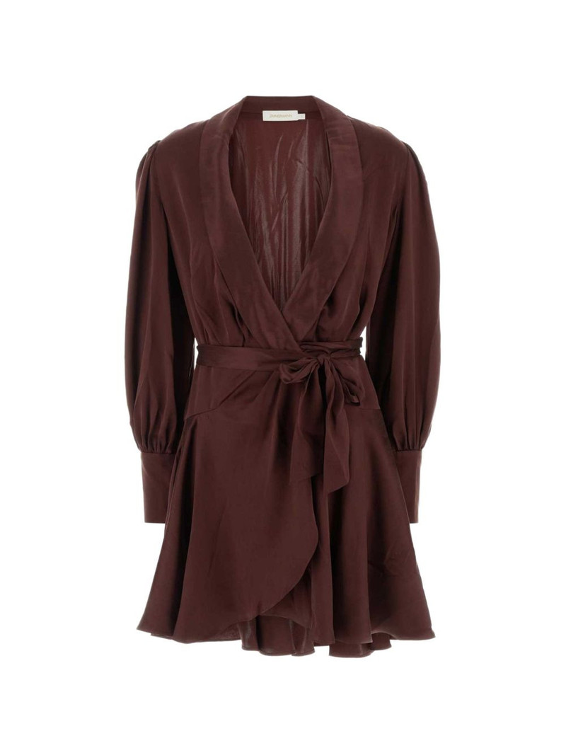 ruffled silk mini dress 1