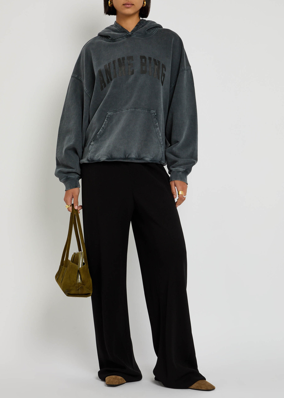 Anine Bing Harvey Hooded Cotton Sweatshirt - 4