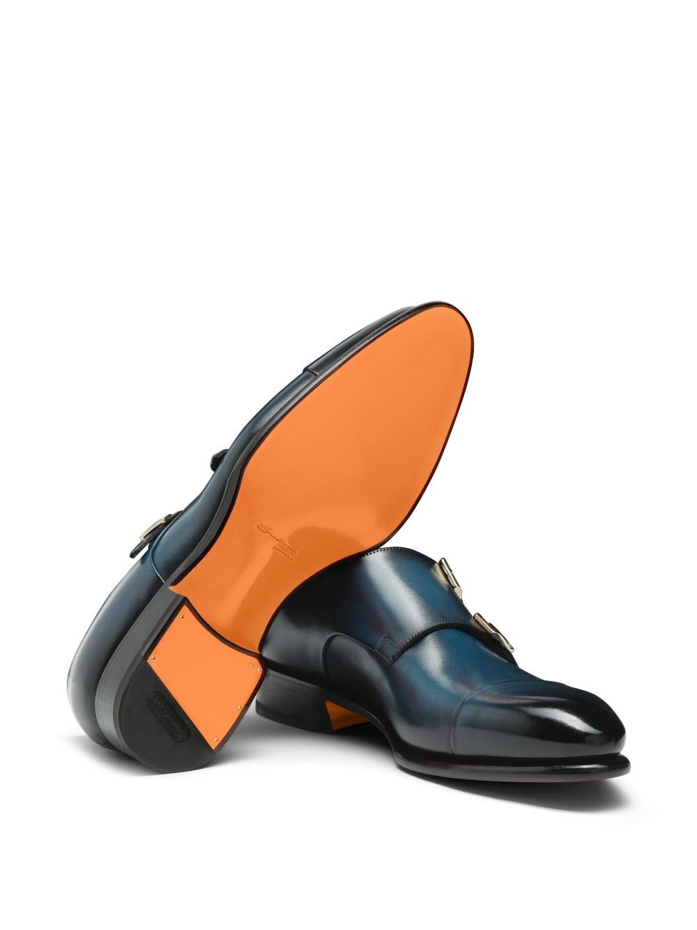 leather monk shoes - 4