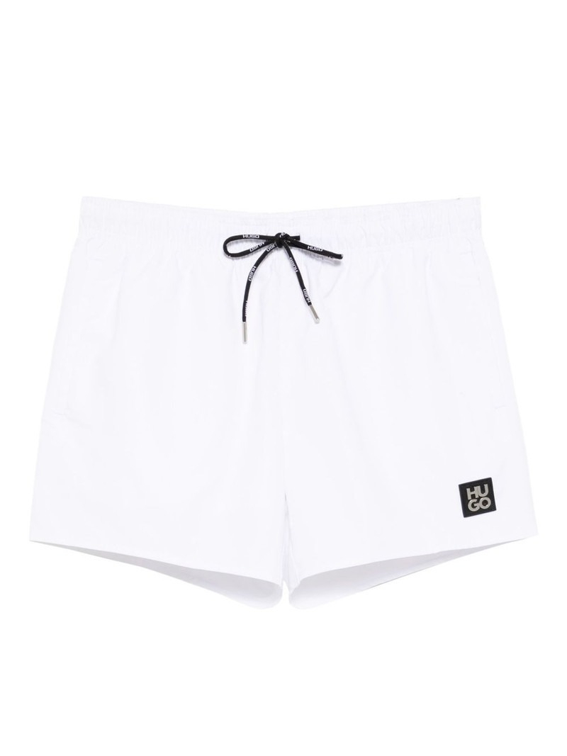 logo-patched swim shorts 1