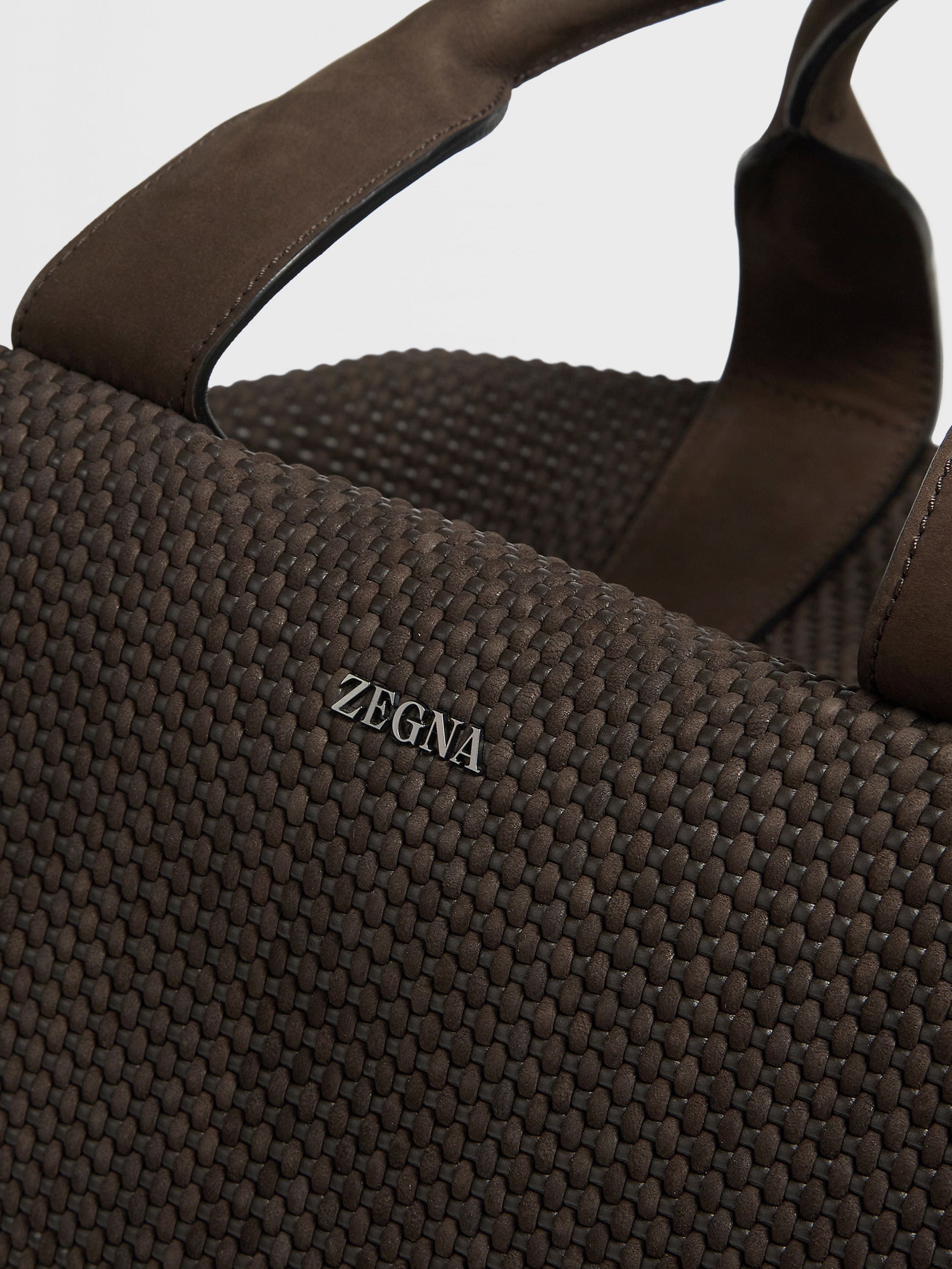 DARK BROWN PELLETESSUTA™ NUBUCK HOLDALL - 5