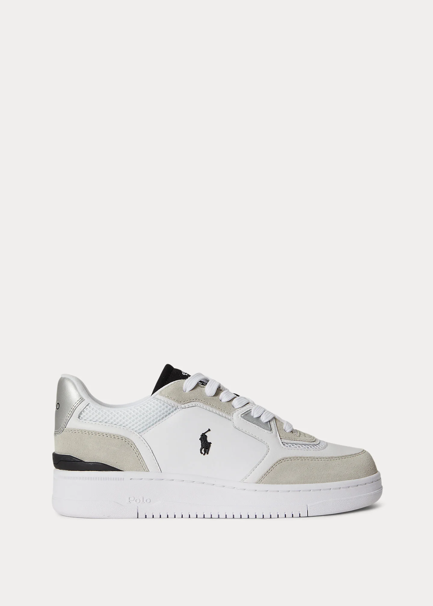 Open Masters Leather-Paneled Sneaker - 1
