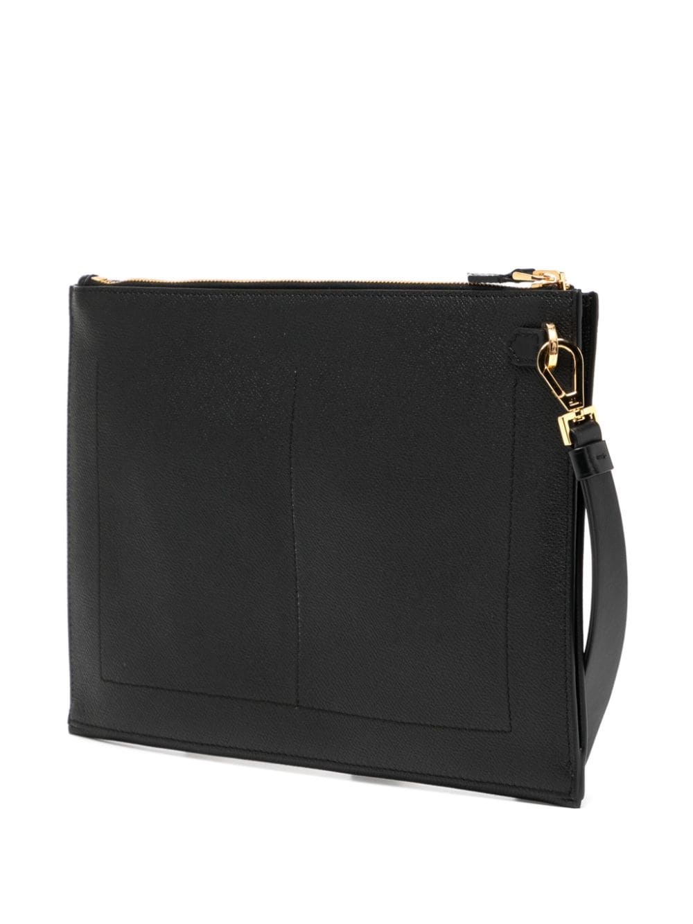 TOM FORD GCK215YAX844LB999 関税送料込 TOM FORD logo-stamp leather clutch bag | REVERSIBLE