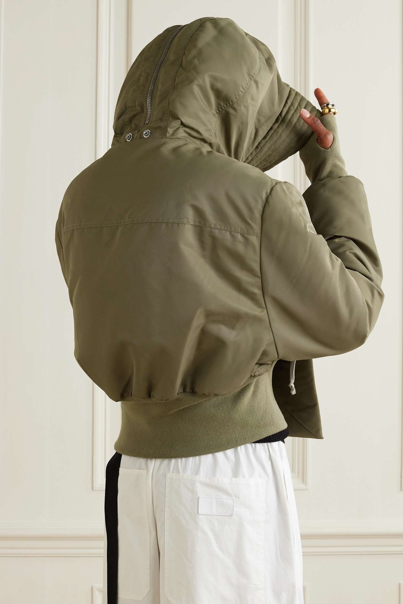 【RICK OWENS】Alice padded shell jacket ジャケット Rick Owens DRKSHDW Alice padded shell jacket | netaporter