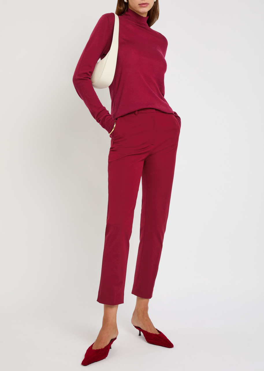 Joseph Coleman Tapered-leg Stretch-twill Trousers - 4