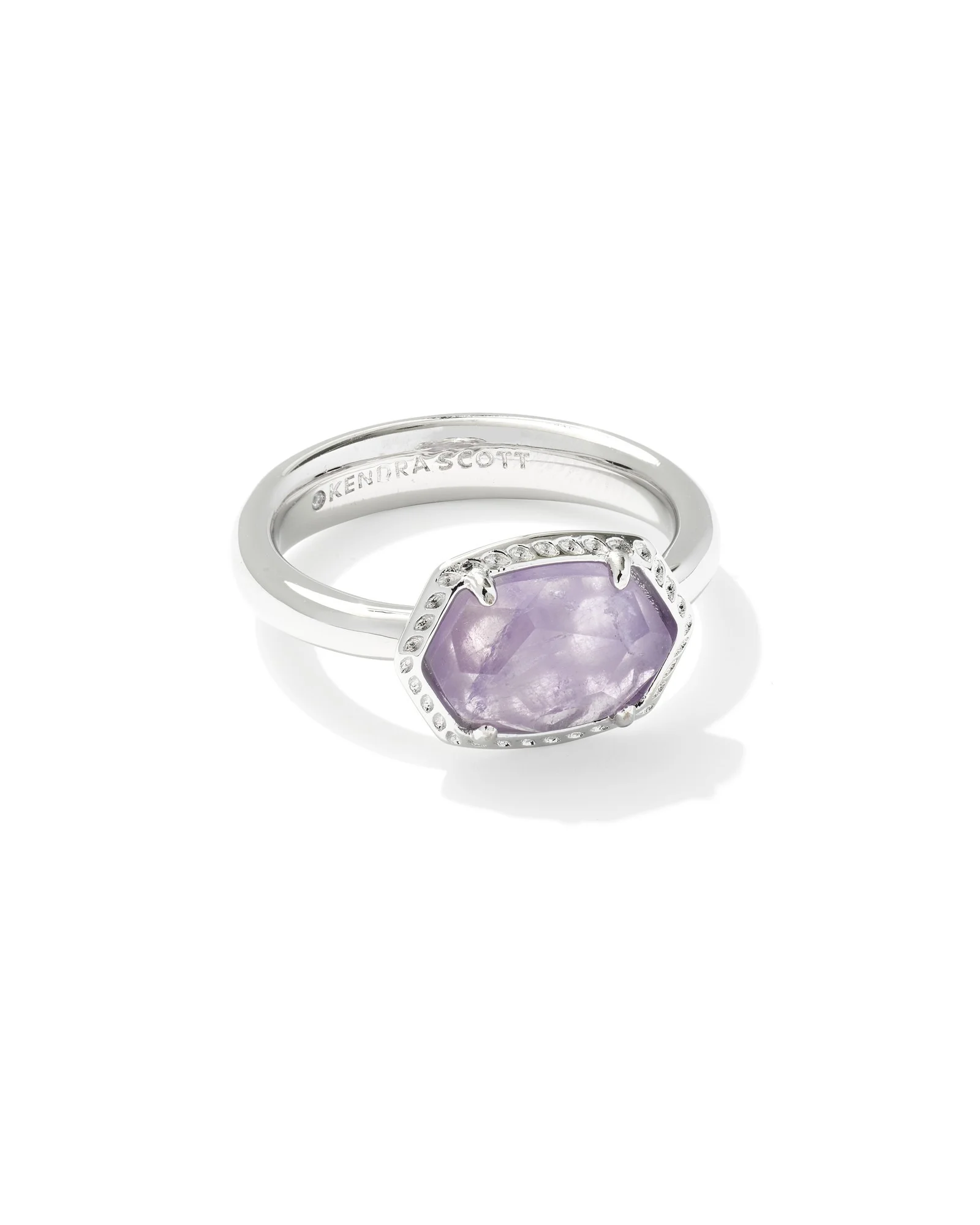 Daphne Silver Frame Band Ring - 1