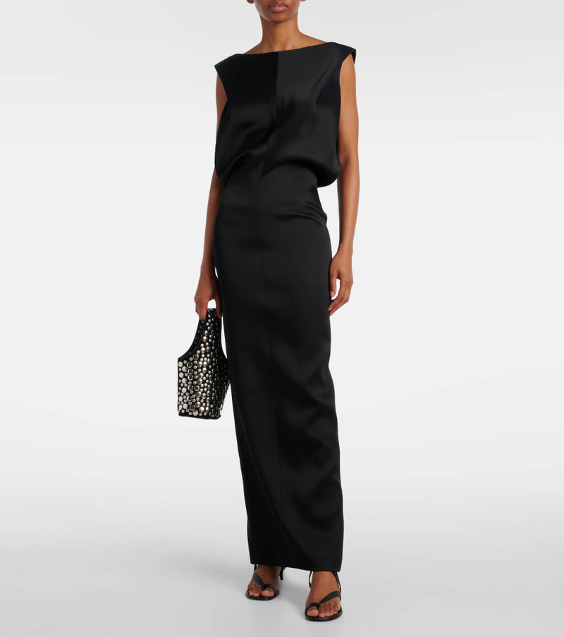 KHAITE Terran satin maxi dress outlook