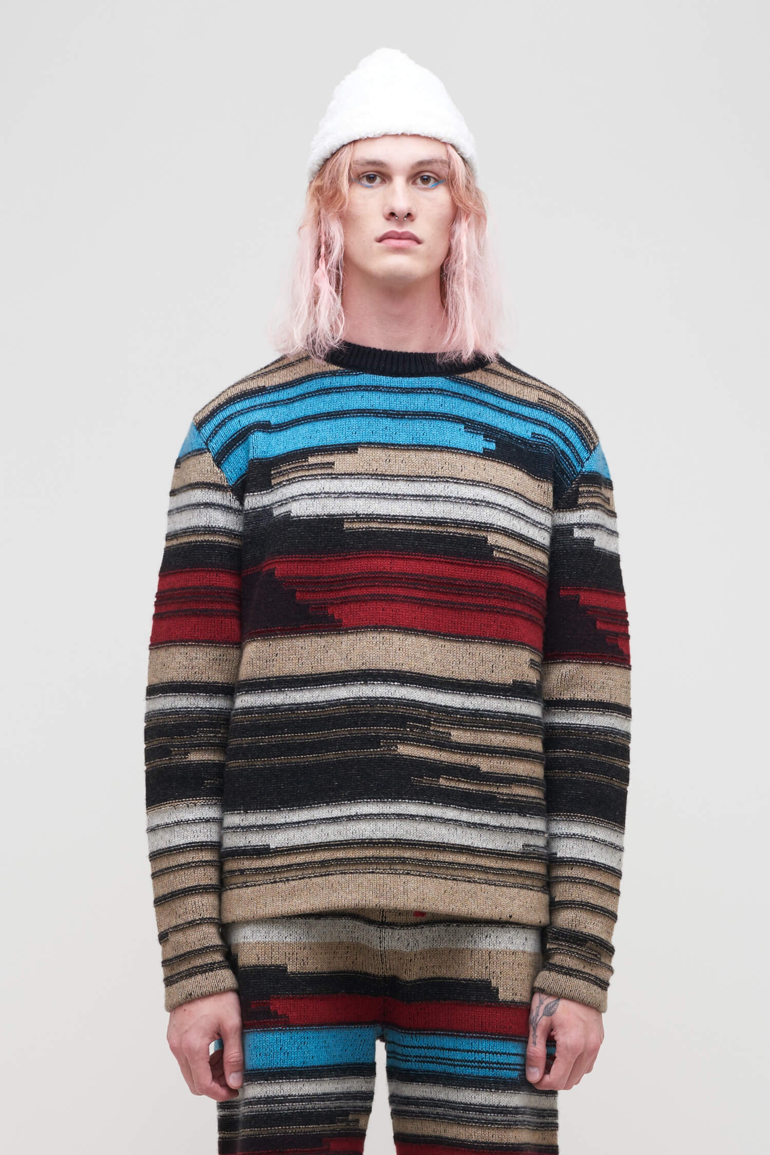 MIX N MARL CASHMERE CREW - 2