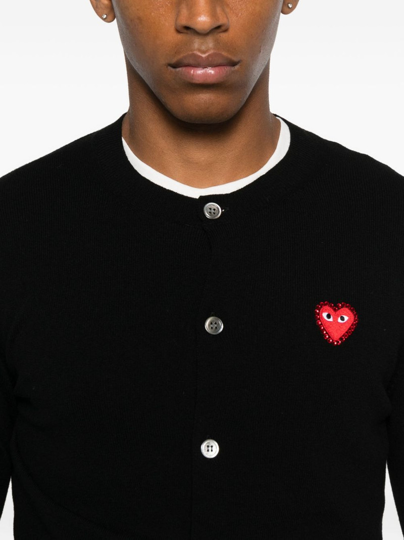 heart-logo cardigan 5