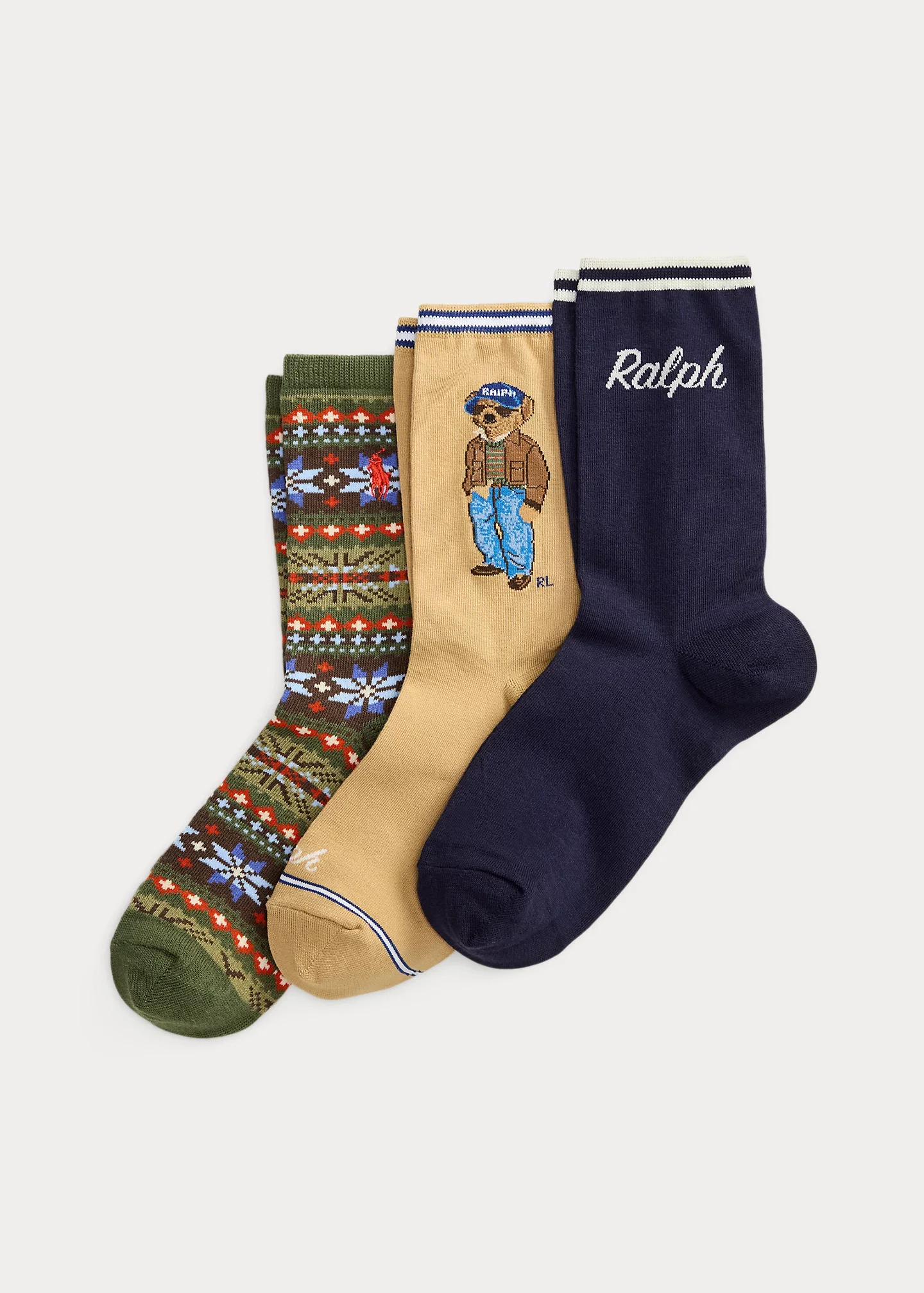 Polo Bear Fair Isle Sock 3-Pack - 1