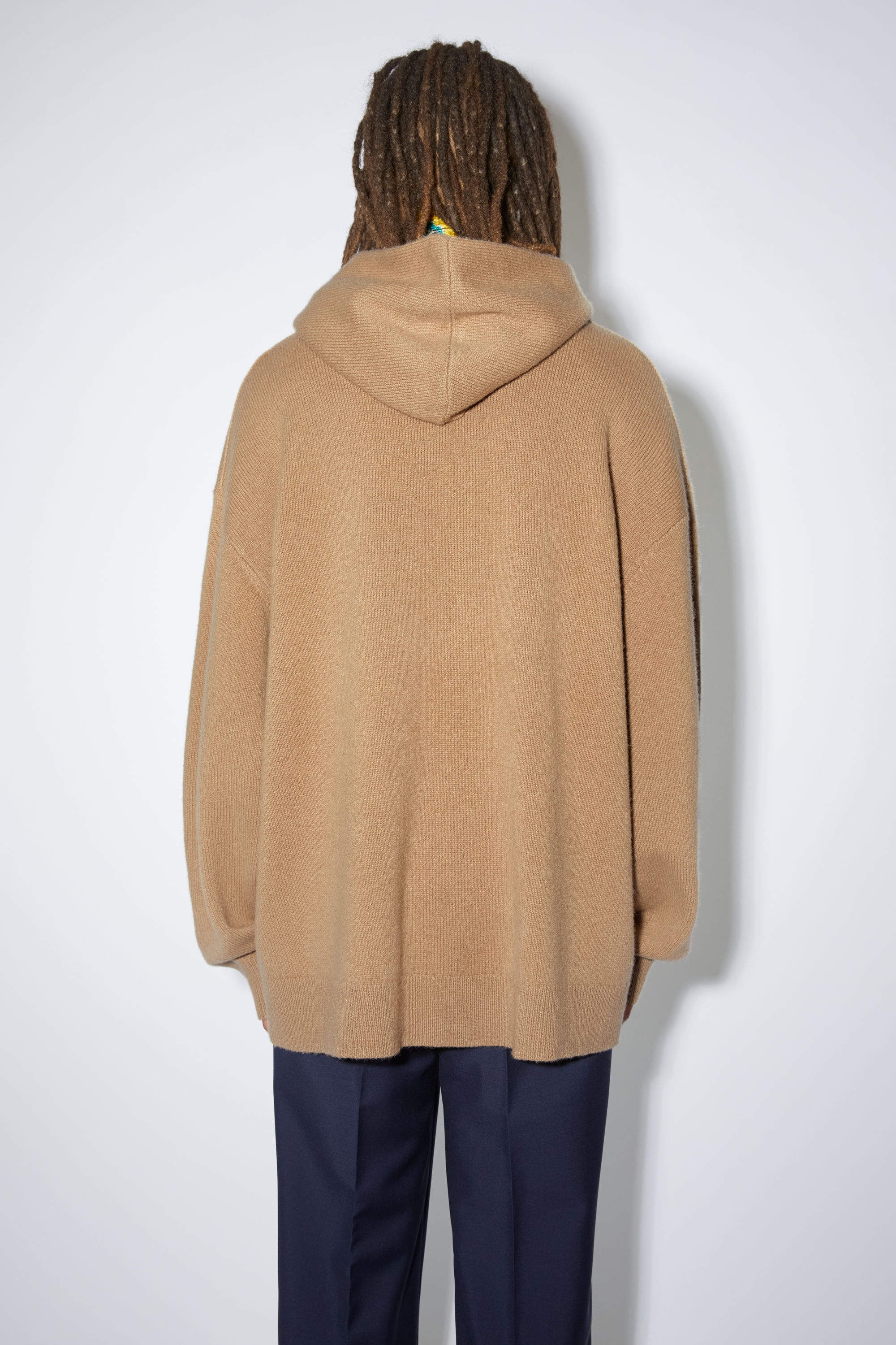 Wool hooded jumper - Light brown - 3