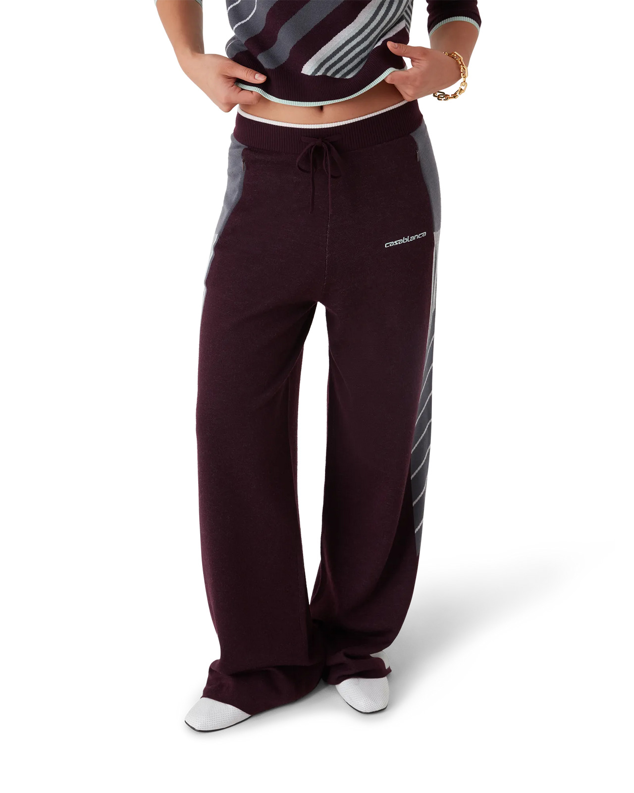 Diagonal Tennis Merino Trousers | Casablanca Paris - 4