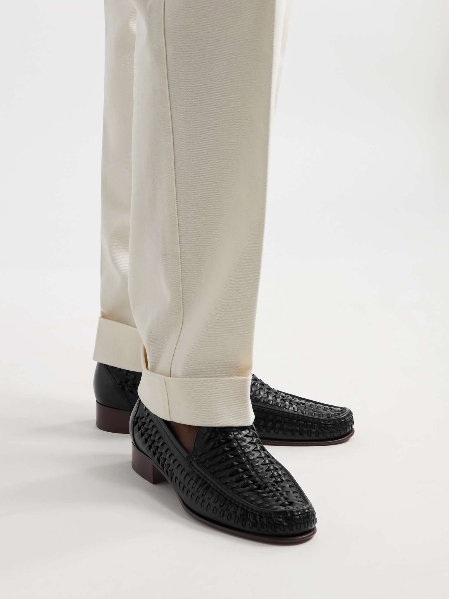 Swann Woven Leather Loafers - 2