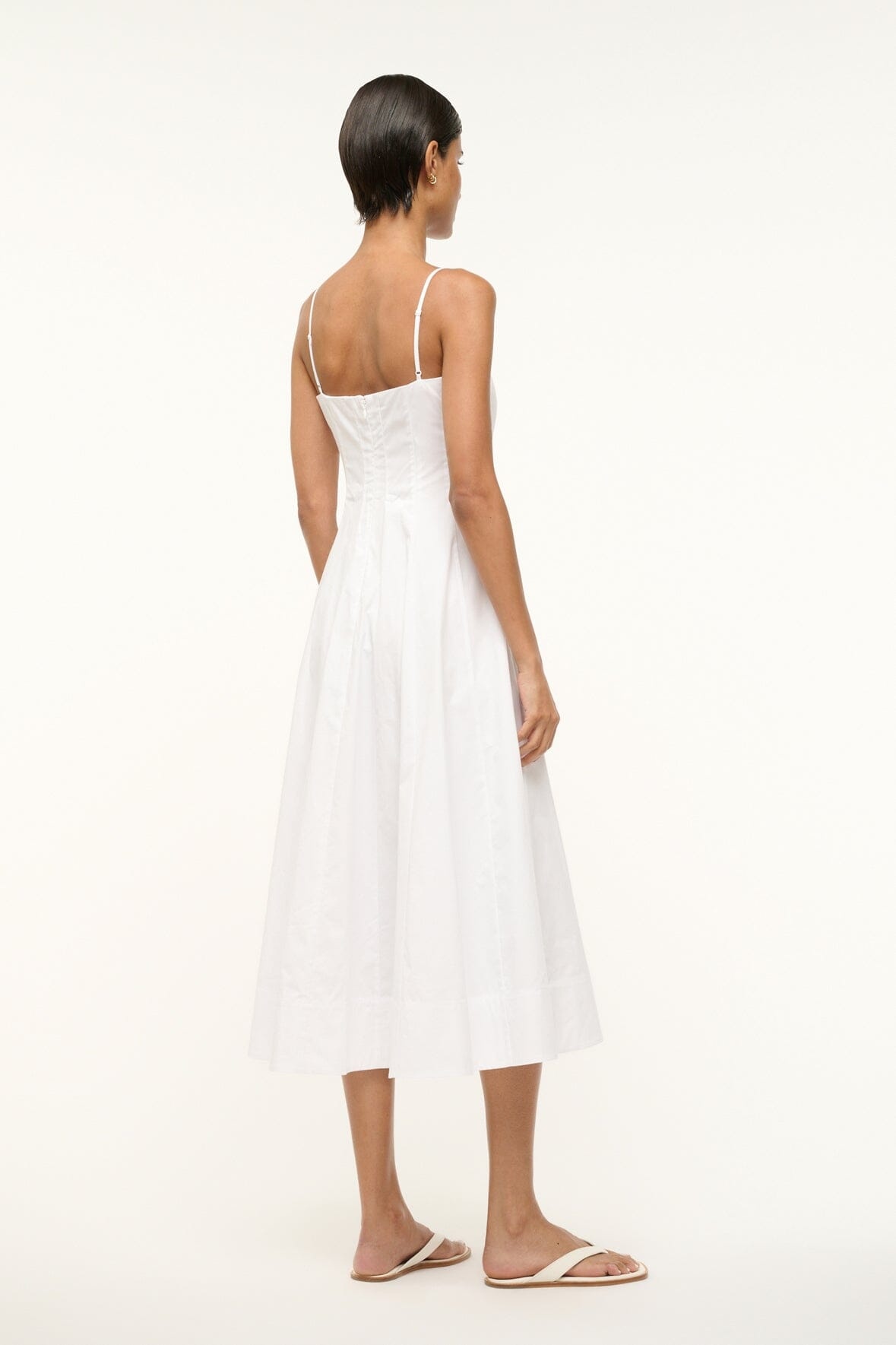 STAUD WYLIE DRESS WHITE - 4