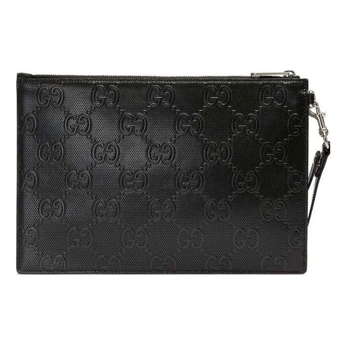 Gucci GG Embossed Pouch 'Black' 625569-1W3AN-1000 - 1