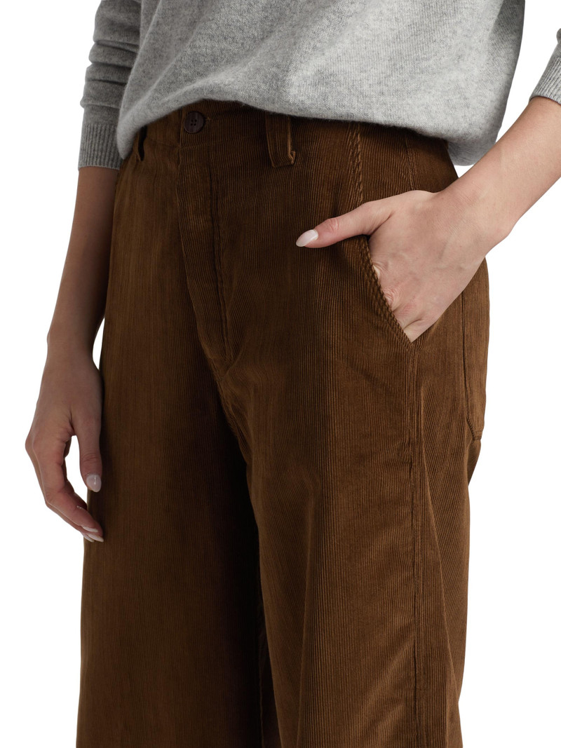 Women's Off Duty Trousers - Camel 6