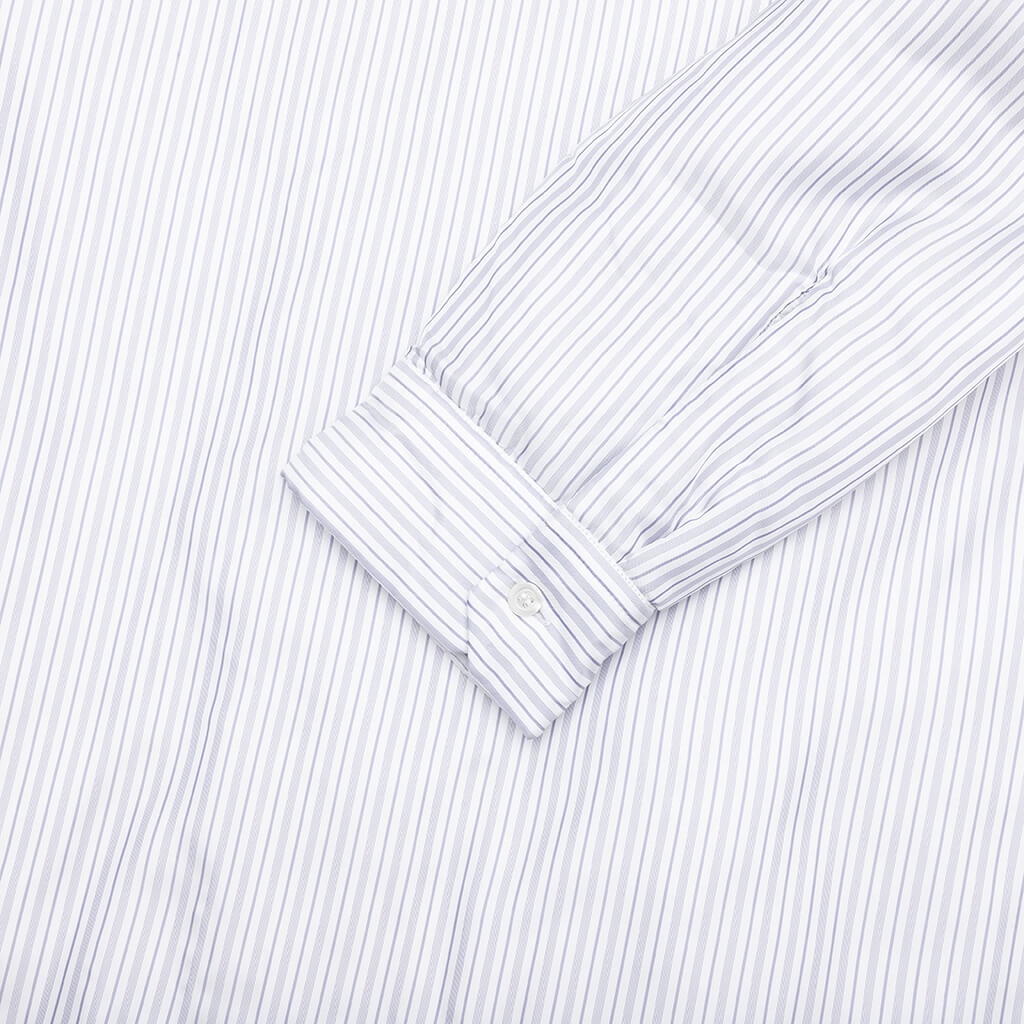 PADDED STRIPE L/S SHIRT - BLUE - 5