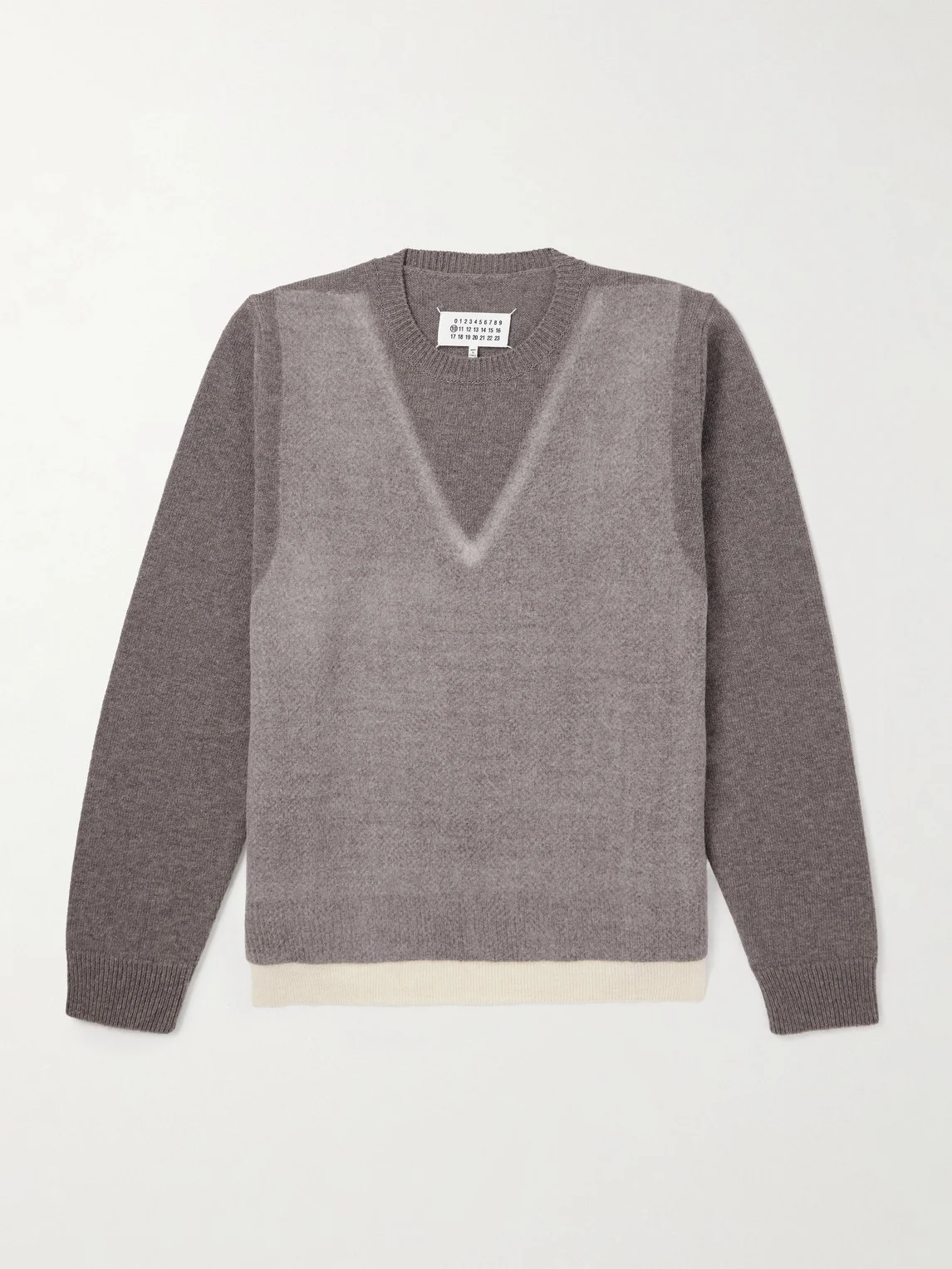 Fused Brushed Virgin Wool Sweater - 1