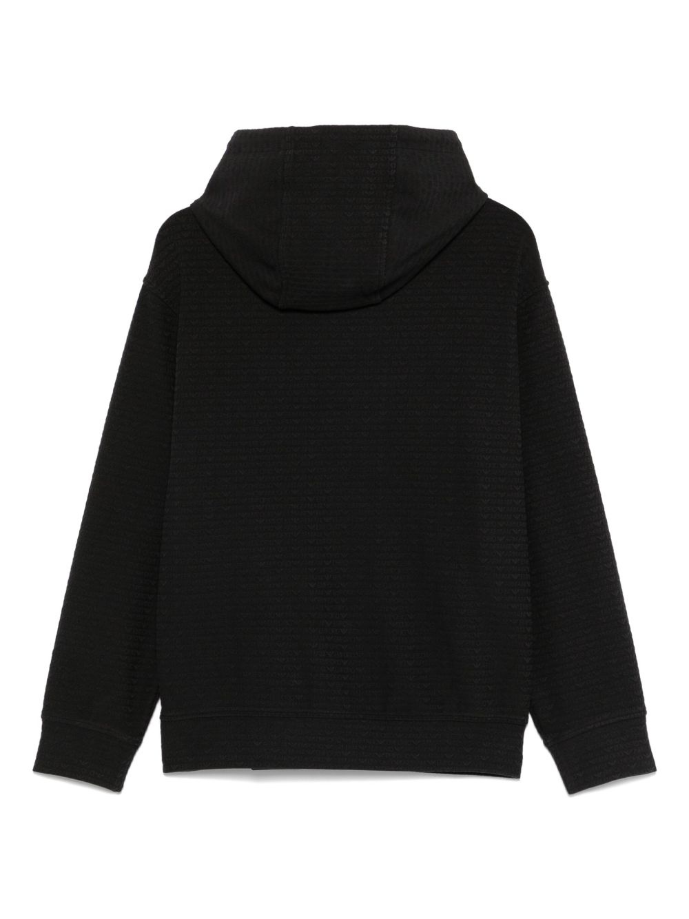 logo-jacquard hoodie - 2