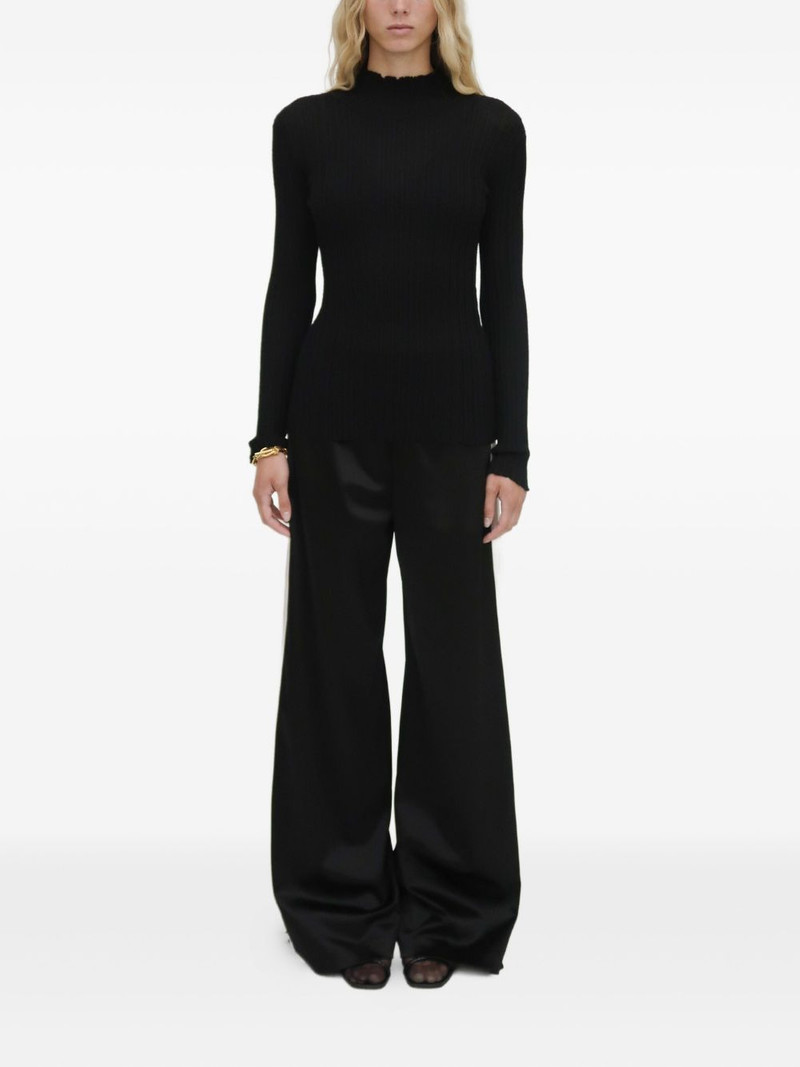 ROSETTA GETTY plisse turtleneck sweater outlook