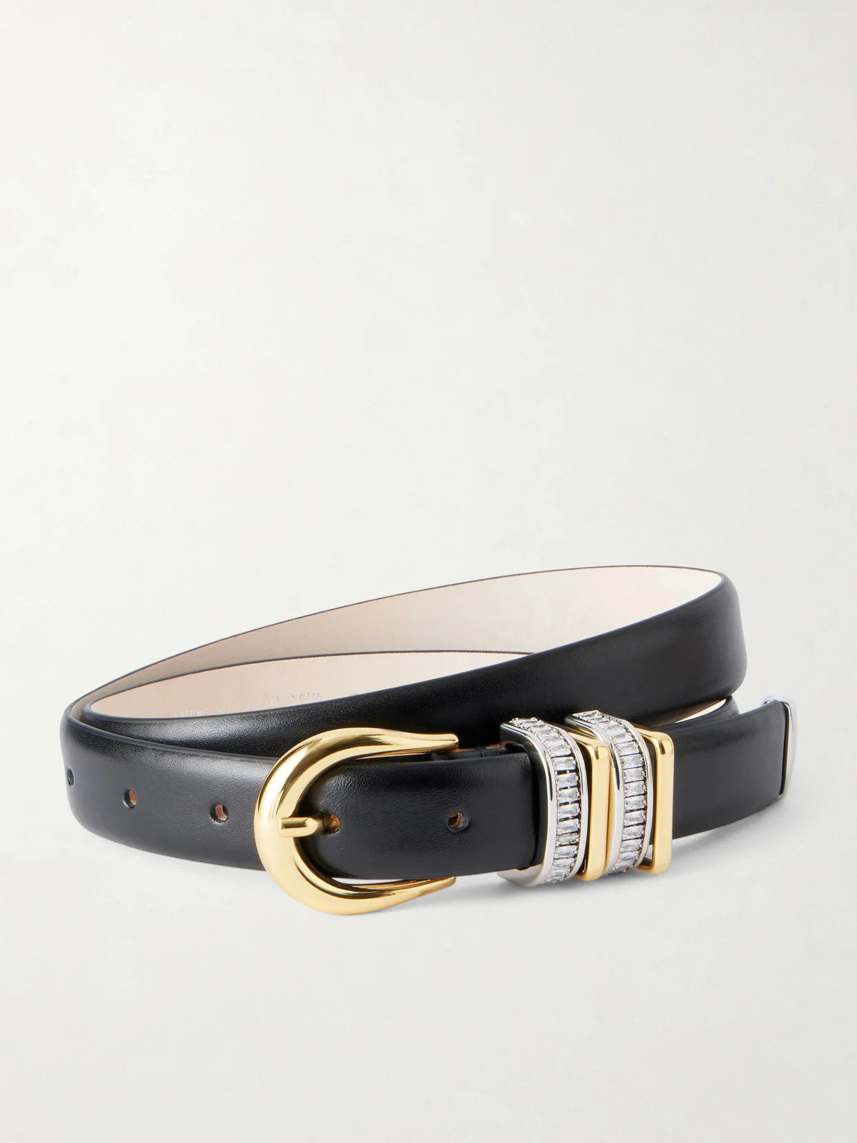 Hollihock Stone Onyx-embellished Leather Belt - 1