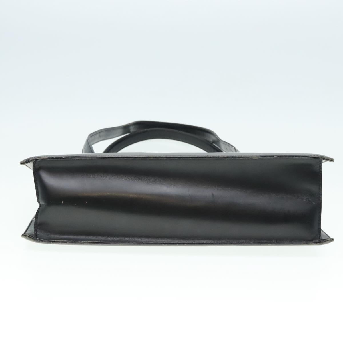 Burberry Shoulder Bag Leather Black Silver - 5